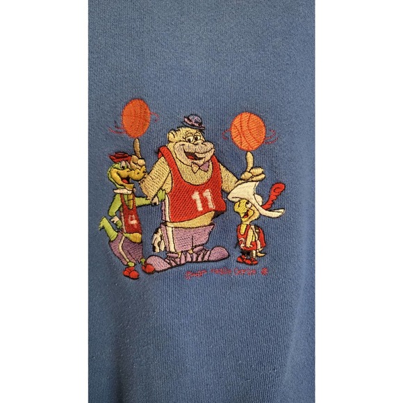 Vintage Magilla Gorilla Hanna Barbera Blue Sweatshirt- Large - Picture 2 of 9